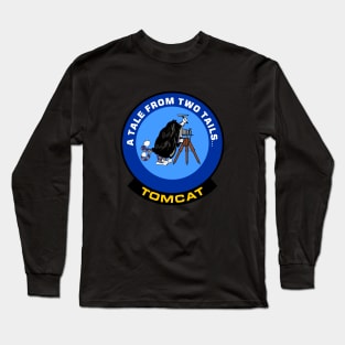 F-14 Tomcat - A Tale From Two Tails... - Blue Clean Style Long Sleeve T-Shirt